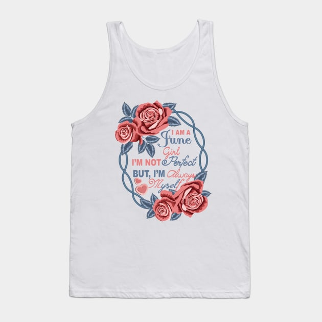 I Am A June Girl Tank Top by Designoholic